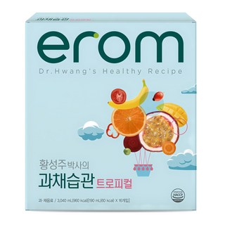 erom Dr. Hwang's蔬果飲 熱帶水果口味, 190ml, 16入