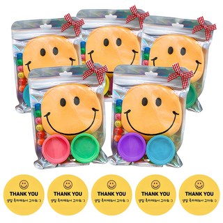 零錢包 培樂多 黏土禮物袋 幼兒園生日禮物+貼紙組合, 混合顏色, 5套