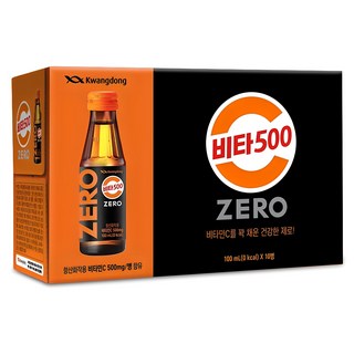 Kwangdong Vita500 零卡無糖維他命能量飲, 100ml, 10瓶