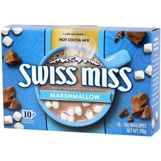 SWISS MISS 棉花糖即溶可可粉隨身包, 28g, 10包, 1盒