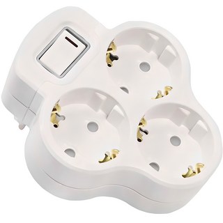 써보니 크로버형 스위치 멀티탭 3구 16A, 1개