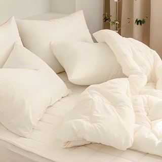 shez Home 韓國製Shake Milk水洗棉被, 乳白色