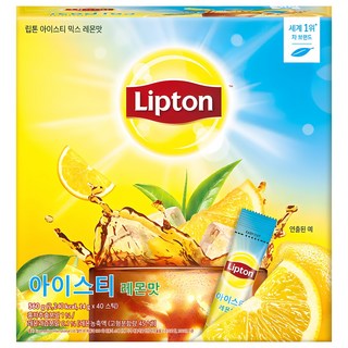Lipton 立頓 冰茶沖泡粉 檸檬口味, 14g, 40條, 1盒