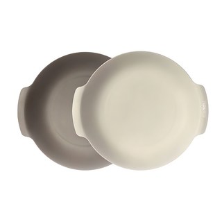 Nineware 義大利麵碗2件組象牙色灰色, 象牙白+灰色, 1組