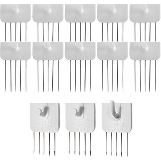 꼭꼬핀 일자형 10p + 파워 일자형 2p + U자형 1p, 혼합색상, 1세트