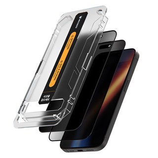 MECSEED 6D 플러스 사생활 프라이버시 풀커버 강화유리 액정보호필름 2p 세트, 1세트