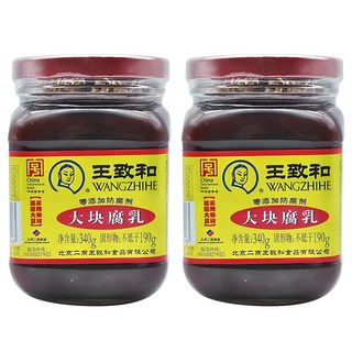王致和 大塊豆腐乳, 340g, 2罐