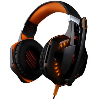 히키스 G2000 네온 오렌지 게이밍 헤드셋 이미지 상단