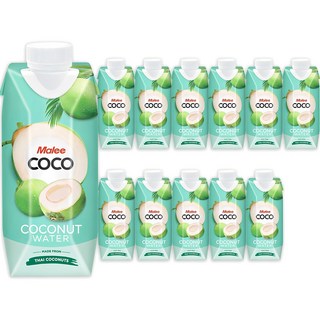 Malee 椰子水, 330ml, 12個