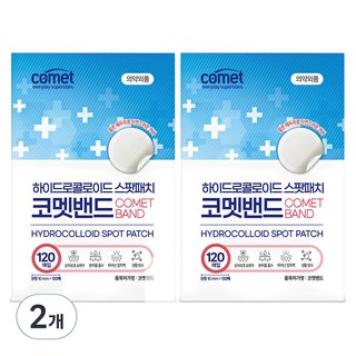 코멧 하이드로콜로이드 스팟패치 원형, 120개입, 2개
