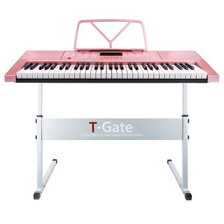 TOY GATE 教學用數位鋼琴 纖薄型 TYPE A, 粉紅色