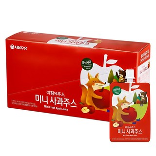 Seoul Milk Morning Juice 迷你蘋果汁 100ml, 10個