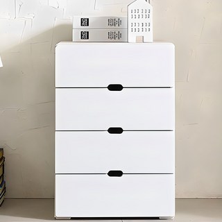 제이디퍼니처 로미 서랍장, 백화이트, 4개