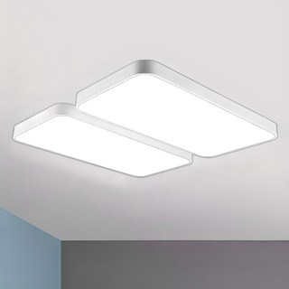 원하 LED 미러 거실 천장 4등 120W, 화이트