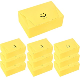 HANZPICK 微笑迷你一鍵式包裝盒, 10個, 黃色