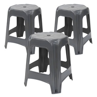 comet 塑膠輔助椅 3入, 灰色