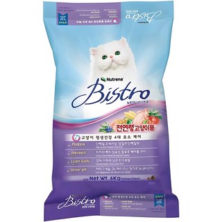 뉴트리나 고양이 비스트로 기능성 사료, 닭, 6kg, 1개