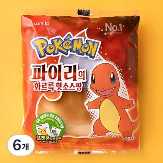 삼립 파이리의 화르륵 핫소스팡, 90g, 1개입, 6개