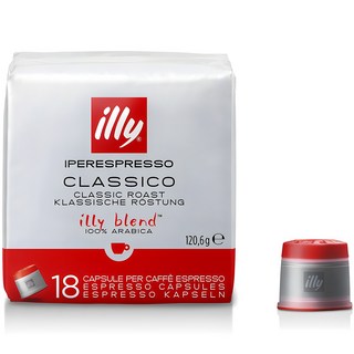 意利illy 100% 阿拉比卡 中度烘培 咖啡膠囊, 6.7g, 18顆, 1包