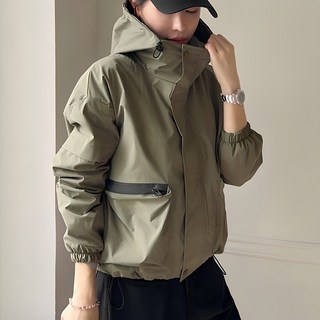 Chic Fox 女款 自製 雙拉鍊 高領 防風外套