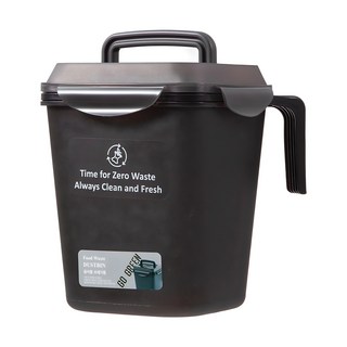 코멧 음식물 쓰레기통 4.8L, 차콜