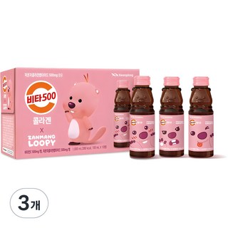 Kwangdong Vita500 Zanmang Loopy 維他500 膠原蛋白飲, 100ml, 30瓶