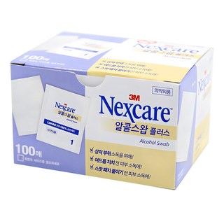 넥스케어 알콜스왑 플러스, 1개, 100매