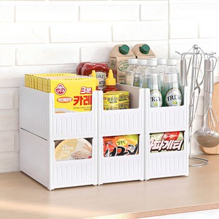 comet Home簡潔的儲藏室收納盒, 白色, 6個