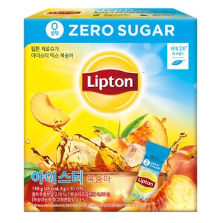 Lipton 立頓 0卡水蜜桃冰茶, 5g, 30條, 1盒