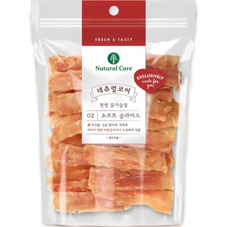 네츄럴코어 강아지 소프트 슬라이스 건조 간식, 닭가슴살, 180g, 1개