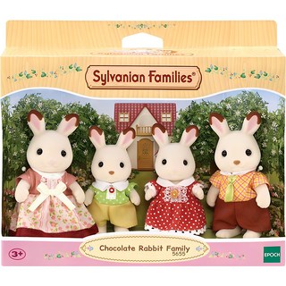 EPOCH Sylvanian Families 森林家族 5655 New 巧克力兔家族公仔, 1個