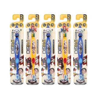 ATEX Hello Carbot衝鋒戰士公仔造型兒童牙刷 第2階段, 隨機出貨, 5個, 1個裝