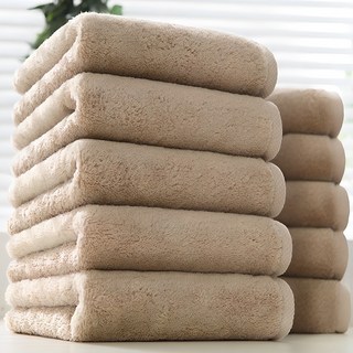 COTTON CLOUD 飯店毛巾 200g 40支 精梳棉, 軟棕色, 1組