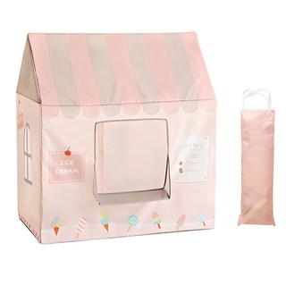 roomnhome 孩童房子造型帳篷+收納袋 粉色, Ice Cream Market