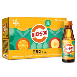 Kwangdong Vita500 Fresh維他命保健飲, 100ml, 10瓶