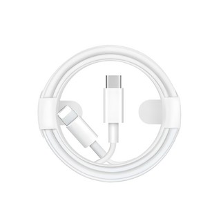 ITS LIFE Type-C to Lightning 8-pin iPhone 高速充電線, 2m, 白色, 1個