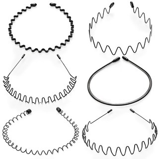 Doobalro 鋼絲波浪彈簧髮箍6件組
