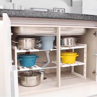 리벤스 확장형 싱크인 주방선반, 2단, 1개