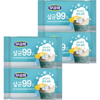 무궁화 살균99% 세탁비누, 230g, 4개