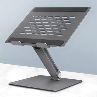 Home Planet 可調節鋁合金筆電增高架, 鈦黑色, 1個
