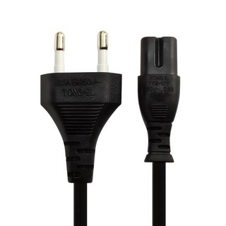 Pintop AC 8 線電源插頭 黑色, 1個, 1m