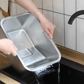 KIVOLI 不銹鋼方形洗碗槽 10L, 1個, 單一顏色