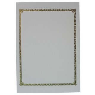 A5空白獎狀紙(熱心)一包8張入 空白聘書紙 空白感謝狀紙 空白證書紙, 一包入(8張), 米白色