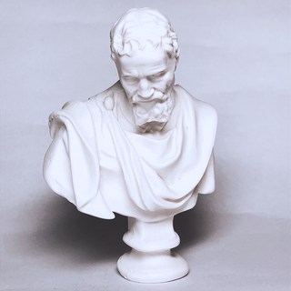 北星文化 迷你石膏像擺飾 素描 桌面裝飾 藝術擺件 居家裝飾品, 米開朗基羅