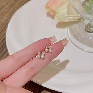 迷你簡約珍珠耳釘 韓版名媛風 耳墜 耳扣 不褪色 抗敏耳針 清新甜美 時尚輕奢