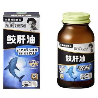 NoguchiMedicalResearchInstitute 鯊魚肝油 1300mg 軟膠囊 57.96g, 1個, 90錠