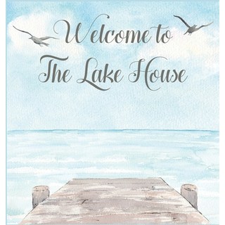 Lake house guest book (Hardcover) for vacation house guest house visitor comments book 精裝版, Lulu and Bell, 英語
