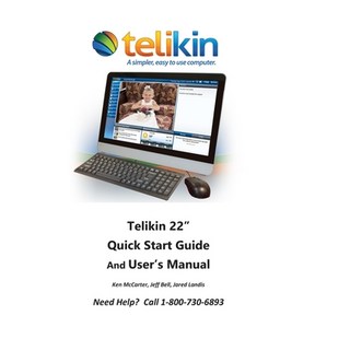 (英文圖書) Telikin 22" Quick Start Guide and User's Manual: AIOpc w/ Black Wireless KB 平裝版, Createspace Independent Pub..., 英文