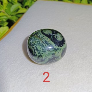 靖靖水晶礦石 剛巴巴碧玉滾石 孔雀眼 天然礦石 療癒石 居家擺飾, 2