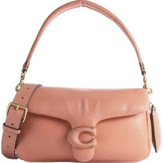 COACH 蔻馳 Tabby皮革枕形手提包, 淺珊瑚